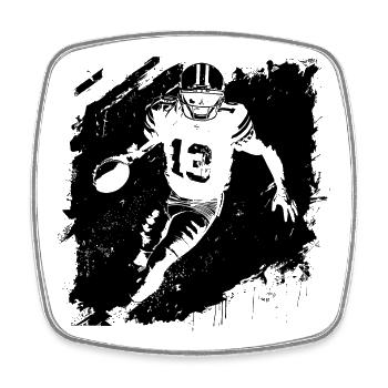 American Footballer - Square fridge magnet - white - Front