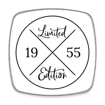 Edition limitée 1955 - Magnet carré - blanc - Devant