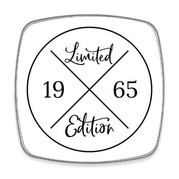 Limited edition 1965 - Viereckiger Kühlschrankmagnet - Weiß - Vorne