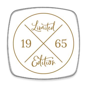 Edition limitée 1965 - Magnet carré - blanc - Devant