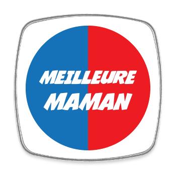 Meilleure Maman - Fête des Mères - Magnet carré - blanc - Devant