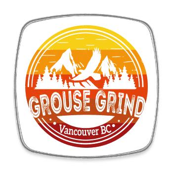 Grouse Grind Vancouver BC Kanada Wanderweg Moun - Viereckiger Kühlschrankmagnet - Weiß - Vorne