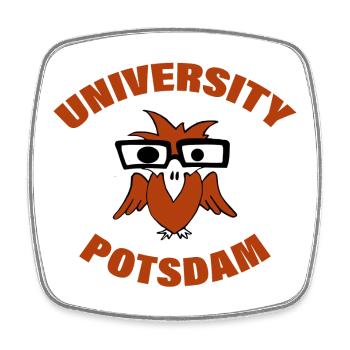 UNI POTSDAM - Square fridge magnet - white - Front