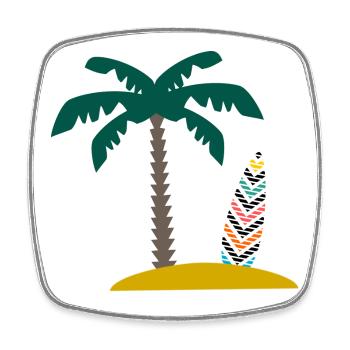 RETIREMENT. HOLIDAY. RETIREMENT. RETIRED - Square fridge magnet - white - Front
