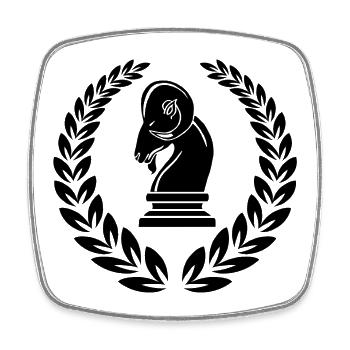 Heidrun - Square fridge magnet - white - Front