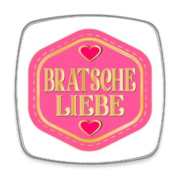 MUSIK INSTRUMENT BRATSCHE LIEBE - Viereckiger Kühlschrankmagnet - Weiß - Vorne