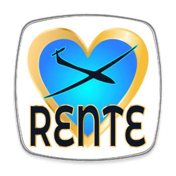 ABSCHIED KOLLEGEN RENTE Abflug - Viereckiger Kühlschrankmagnet - Weiß - Vorne