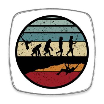 Sunset Evolution Reise - Viereckiger Kühlschrankmagnet - Weiß - Vorne