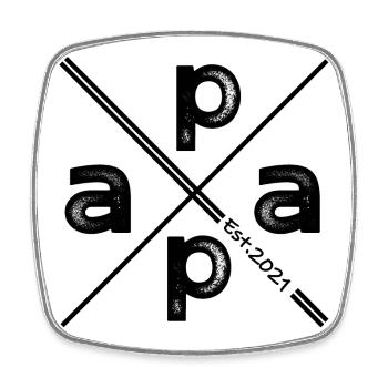 Papa Established 2021 - Conception de cadeaux vintage - Magnet carré - blanc - Devant