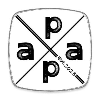 Papa Established 2023 - Conception de cadeaux vintage - Magnet carré - blanc - Devant