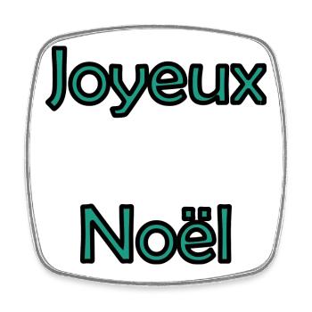 CHRISTMAS. MERRY CHRISTMAS. FIR. HAPPY NEW YEAR - Square fridge magnet - white - Front