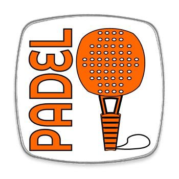 PADEL TENNIS PAYS-BAS PAYS-BAS - Magnet carré - blanc - Devant