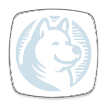 Schneeflocke - Viereckiger Kühlschrankmagnet - Weiß - Vorne