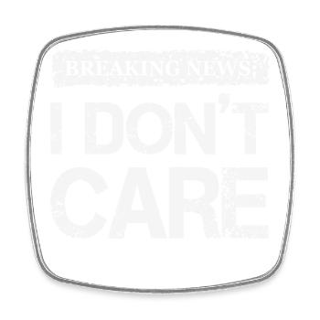 Mutiges Protest-Statement-T-Shirt-Design - Viereckiger Kühlschrankmagnet - Weiß - Vorne