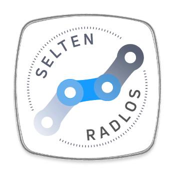 selten radlos fahrrad kette - Viereckiger Kühlschrankmagnet - Weiß - Vorne
