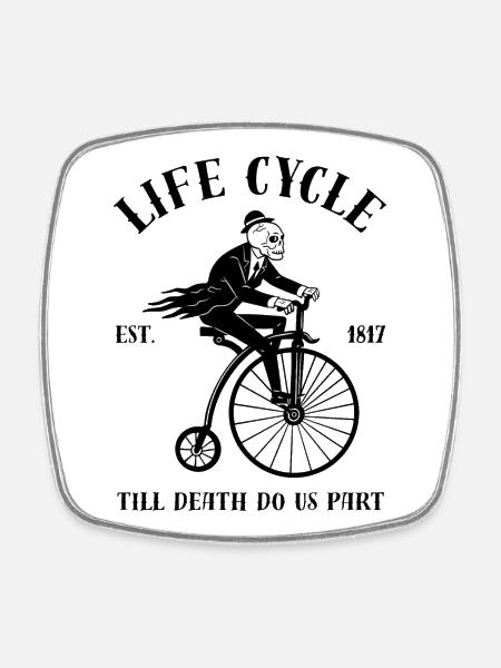 Wedding T-Shirts: Life Cycle Edition - Square fridge magnet - white