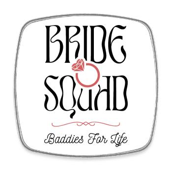 Bride Squad - Hen Party - Square fridge magnet - white - Front