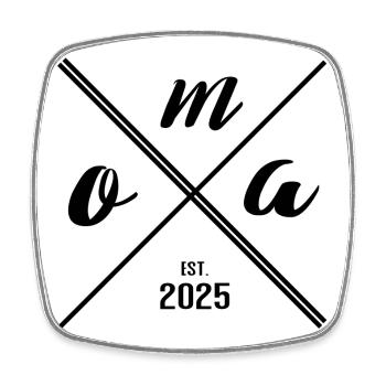 Grandma Est. 2025 – Cadeau pour les nouvelles grands-mères - Magnet carré - blanc - Devant
