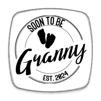 Soon to Be Granny –Geschenk für werdende Omas 2024 - Viereckiger Kühlschrankmagnet - Weiß - Vorne