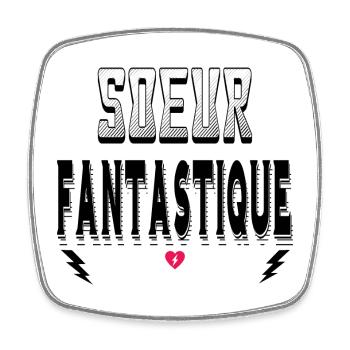 Soeur Fantastique - Magnet carré - blanc - Devant