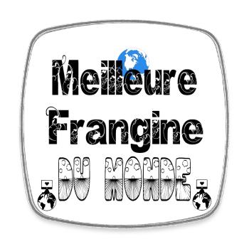 Meilleure Frangine du Monde - Magnet carré - blanc - Devant