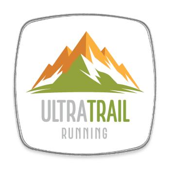 Ultra Trail Running - Magnet carré - blanc - Devant