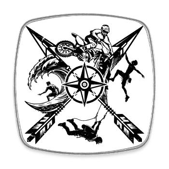 Please upload the design image - Square fridge magnet - white - Front