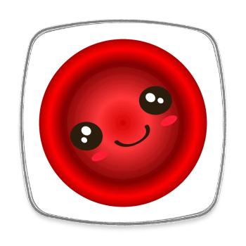 Iron deficiency Anemia Hemoglobin Red blood cells - Square fridge magnet - white - Front