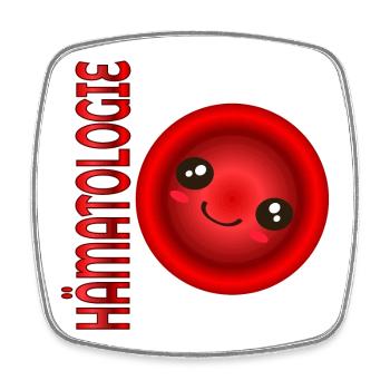 HÄMATOLOGIE Erythrozyten BLUT - Viereckiger Kühlschrankmagnet - Weiß - Vorne