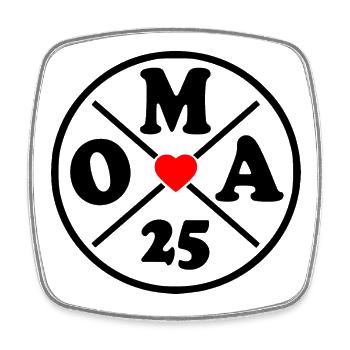 Grandma 2025 - Square fridge magnet - white - Front