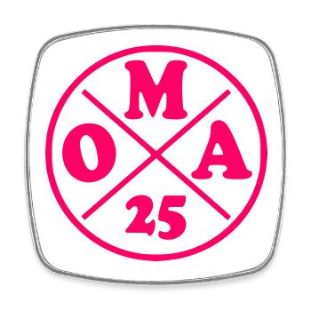 Grandma 2025 - Square fridge magnet - white - Front