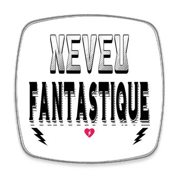 Neveu Fantastique - Magnet carré - blanc - Devant