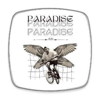 BMX Rider – Wings of Freedom - Viereckiger Kühlschrankmagnet - Weiß - Vorne