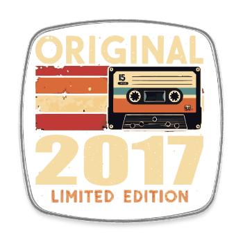 Birthday 2017 - Legendary since 2017 Gift 2017 - Square fridge magnet - white - Front