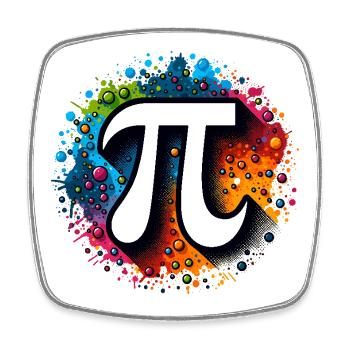 Pirate Pi Day Pirate Motif Math Fans Teacher - Square fridge magnet - white - Front