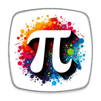 Pirate Pi Day Pirate Motif Math Fans Teacher - Square fridge magnet - white - Front
