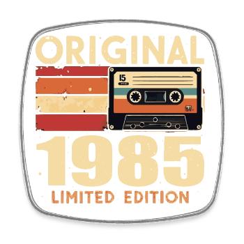 Geburtstag 1985 - Legendär Seit 1985 Geschenk 1985 - Viereckiger Kühlschrankmagnet - Weiß - Vorne