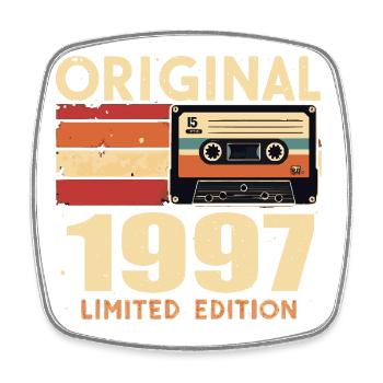 Geburtstag 1997 - Legendär Seit 1997 Geschenk 1997 - Viereckiger Kühlschrankmagnet - Weiß - Vorne