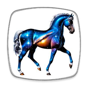 Horse - Square fridge magnet - white - Front