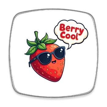 Berry Cool - Square fridge magnet - white - Front