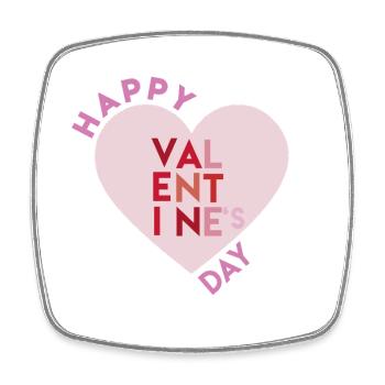 Happy Valentines Day 2 - Viereckiger Kühlschrankmagnet - Weiß - Vorne