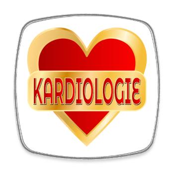 KARDIOLOGIE Kardiovaskulären Erkrankungen - Viereckiger Kühlschrankmagnet - Weiß - Vorne