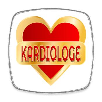 FACHARZT DER KARDIOLOGIE - KARDIOLOGE - Viereckiger Kühlschrankmagnet - Weiß - Vorne
