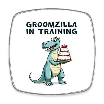 Groomzilla en formation - Magnet carré - blanc - Devant