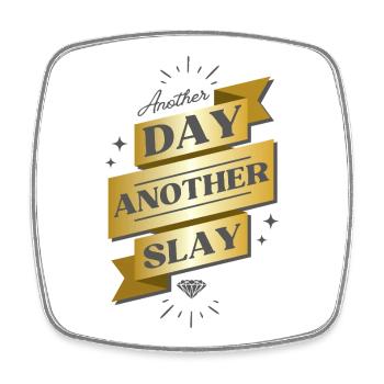 Another Day Another Slay Banner - Viereckiger Kühlschrankmagnet - Weiß - Vorne