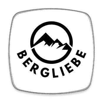 LIEBE FÜR BERGE - Viereckiger Kühlschrankmagnet - Weiß - Vorne