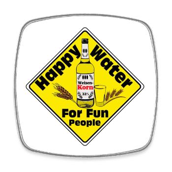Korn , Party , Weizenkorn ,Happy Water Korn(25) - Viereckiger Kühlschrankmagnet - Weiß - Vorne