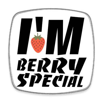 I'M berry special - Square fridge magnet - white - Front
