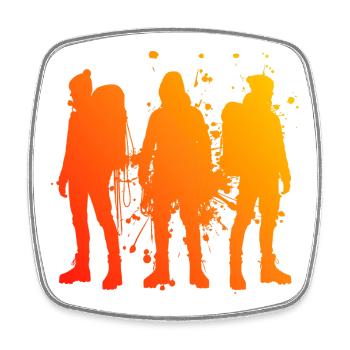 Bouldering Climbers Boulder Women Men - Square fridge magnet - white - Front