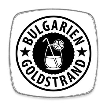 Cocktail Bulgarie Sables Dorés - Magnet carré - blanc - Devant